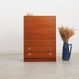 Commode en teck, design danois, années 1970, fabriquée au Danemark