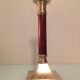 Wooden and brass candle holder art deco style