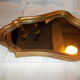 Old golden mirror