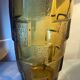 Vase from the 30s/40s with tiered smoked glass, beautiful strusturation and light catchment