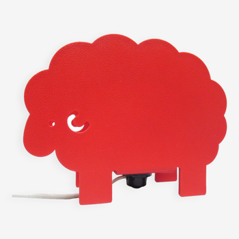 Italian Red Sheep Lamp 1960s/1970s