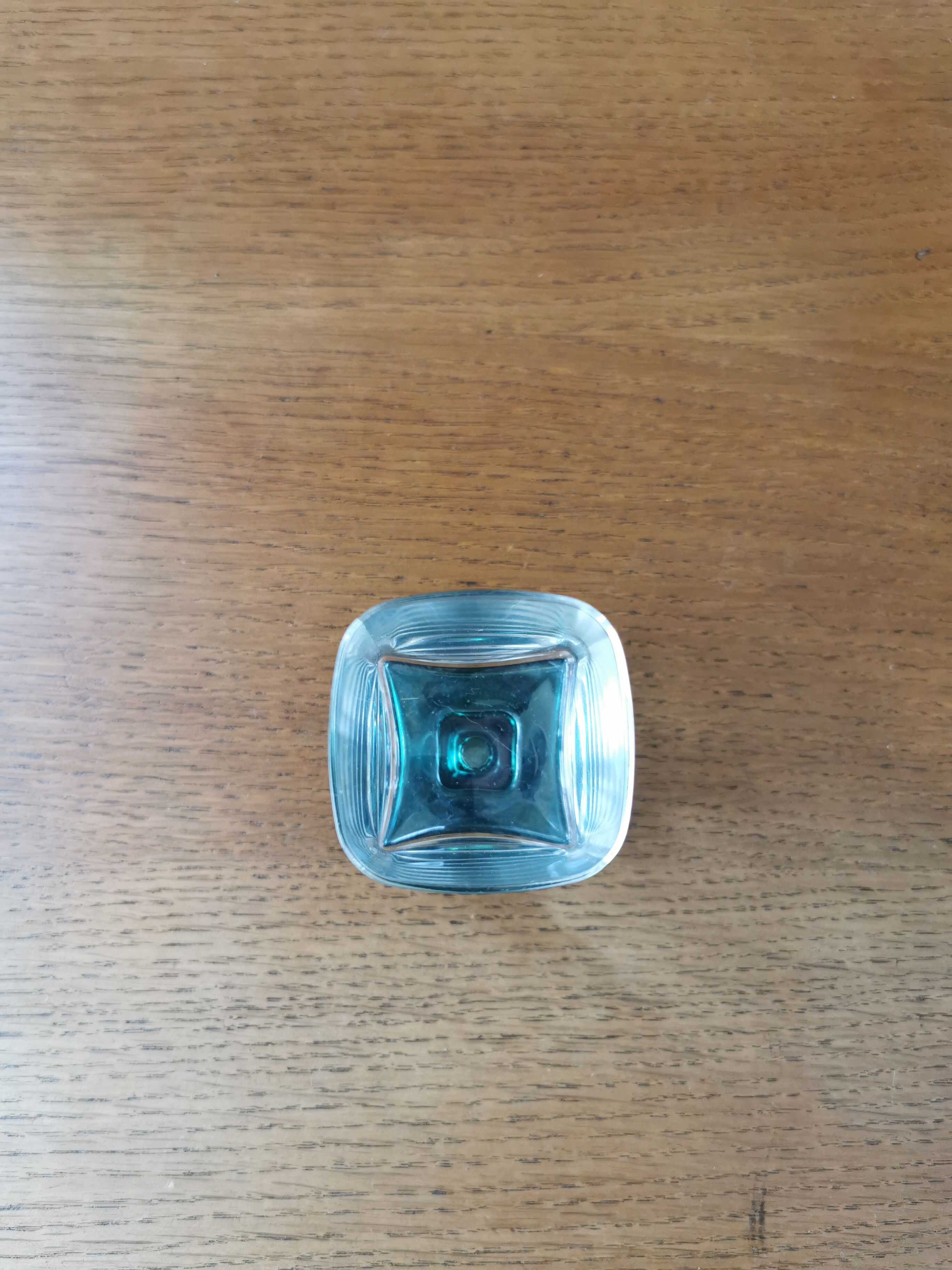 Suite of 6 square glasses blown feet