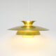 Large gold lamp, Denmark 1970s