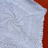 Retro crochet cushion