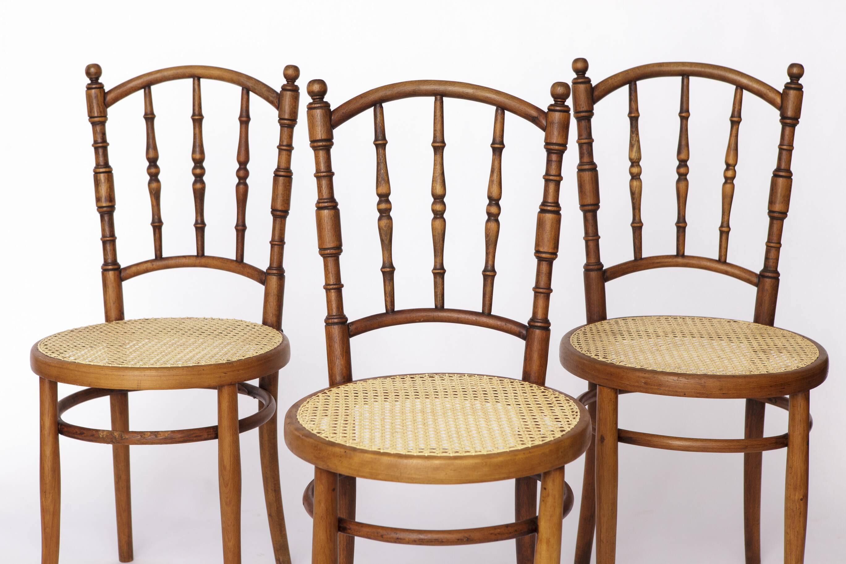 Set of 4 Josef Kohn Bentwood Chairs – Austrian Vintage 1930s–1950s, Beech
