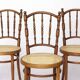 Lot de 4 chaises Josef Kohn en bois courbé – Vintage autrichien des années 1930-1950, hêtre