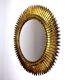 Miroir soleil, gilded metal with gold leaf, Italy, 1960