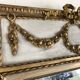 Trumeau/Louis XVI style mirror/Golden wood & stuff/Beveled glass/c1920