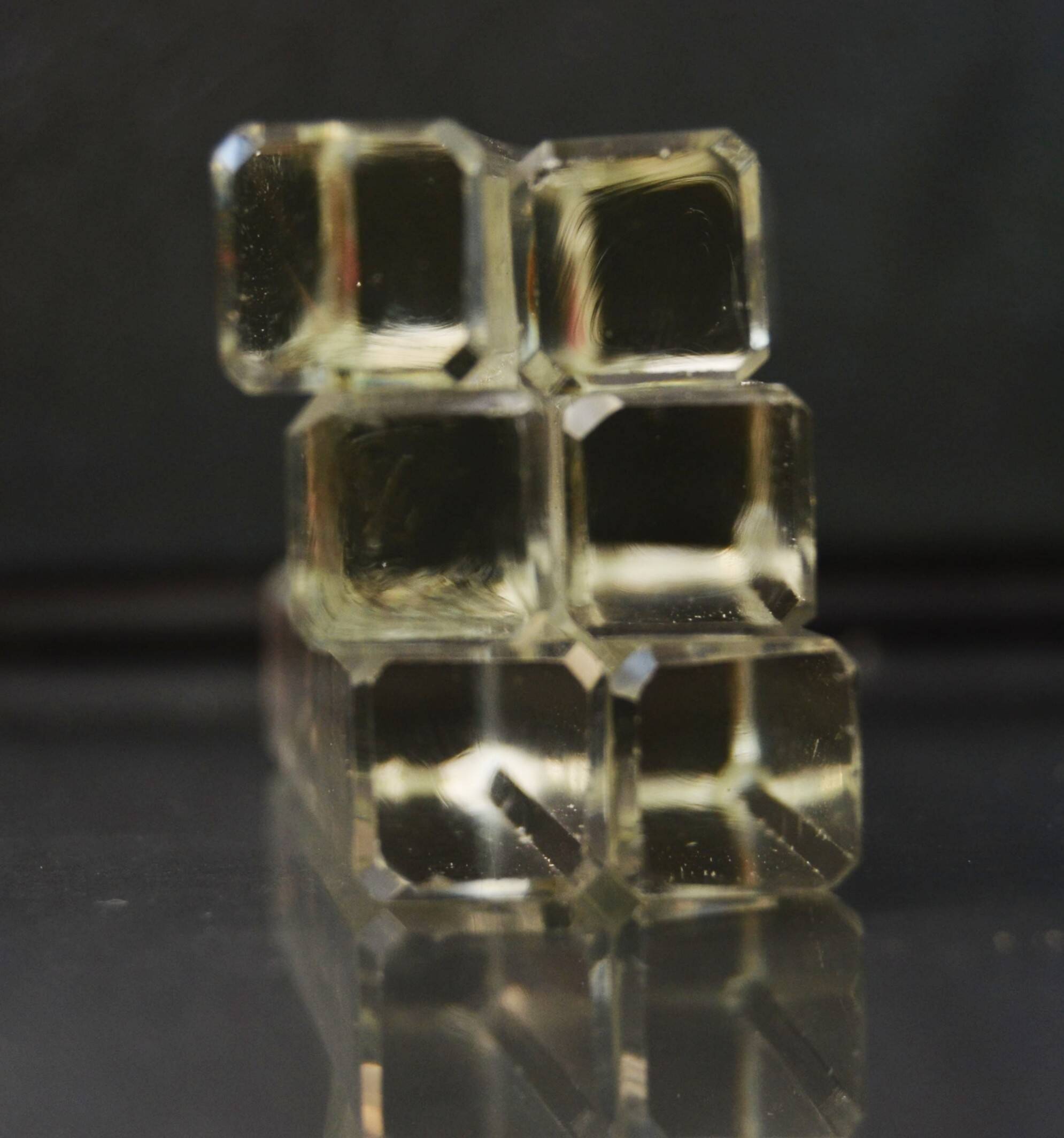 Lot of 6 Mid Century Chekoslovakia Crystal Knife Rests