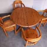 Table and chairs Denmark 1980s