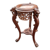 Old side table harness marble top