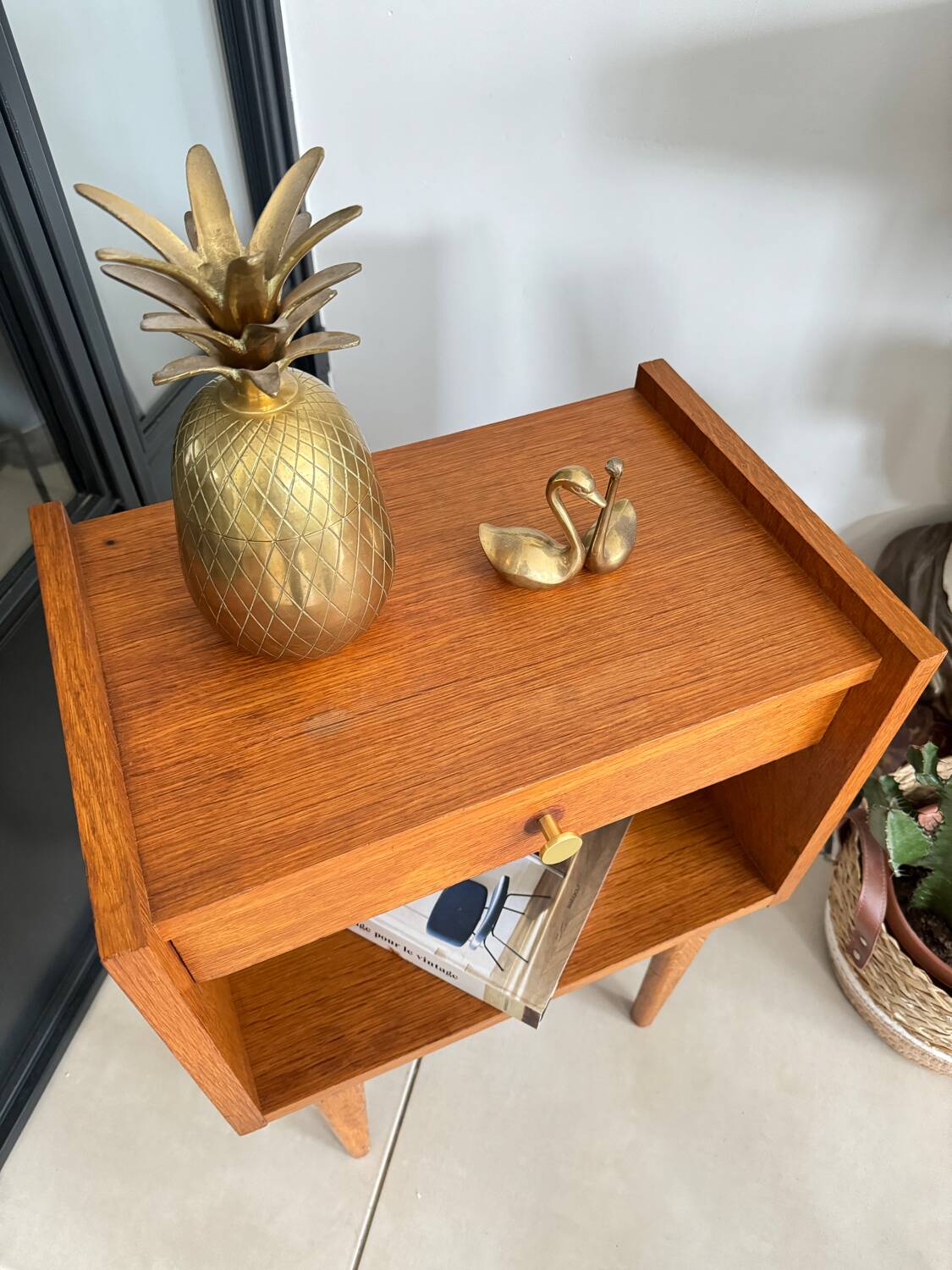 Vintage bedside table