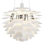 Scandinavian hanging lamp PH Artichoke bench. 84 cm, edition of the 70