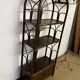 Vintage rattan and bamboo bookcase