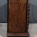 Landing Linen Chest in Solid Beech and Walnut, Louis XIII Style – Late 19th Century