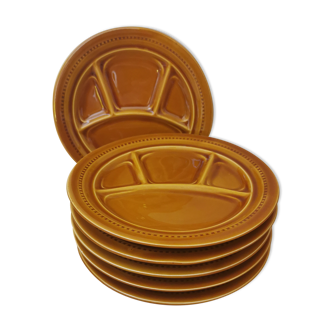 Luneville fondue plates