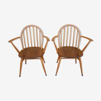 Pair of armchairs 'Windsor' by L. Ercolani for Ercol editions