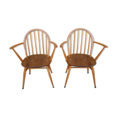 Pair of armchairs 'Windsor' by L. Ercolani for Ercol editions
