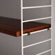 Étagère murale scandinave Hylla des années 1960 en acajou
