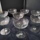 8 vintage champagne glasses Decorated with a ground frieze