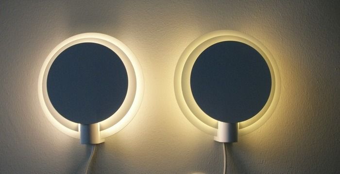 Pair wall lamps lumiance planeta 80s