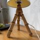 1960s rattan desk or table lamp