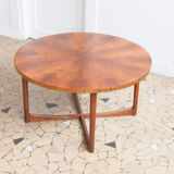 Rosewood round coffee table