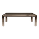 Rectangular Lucite & Brass Coffee Table | Europe 1970s