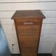 Oak curtain filing cabinet