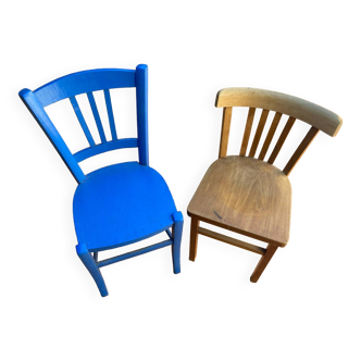 Two bistro chairs