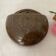 Signed pyrite stoneware hanging wall vase