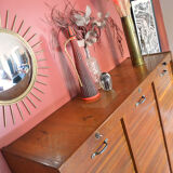 Notary triple curtain cabinet