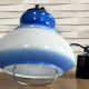 A vintage blue and white Space Age pendant by Harvey Guzzini, 1970.