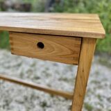 Vintage 1970s modernist desk with 2 drawers