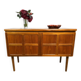 Mid-Century Retro Vintage Teak Sideboard by Nathan 1960s    Square Design •