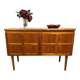 Mid-Century Retro Vintage Teak Sideboard by Nathan 1960s    Square Design •