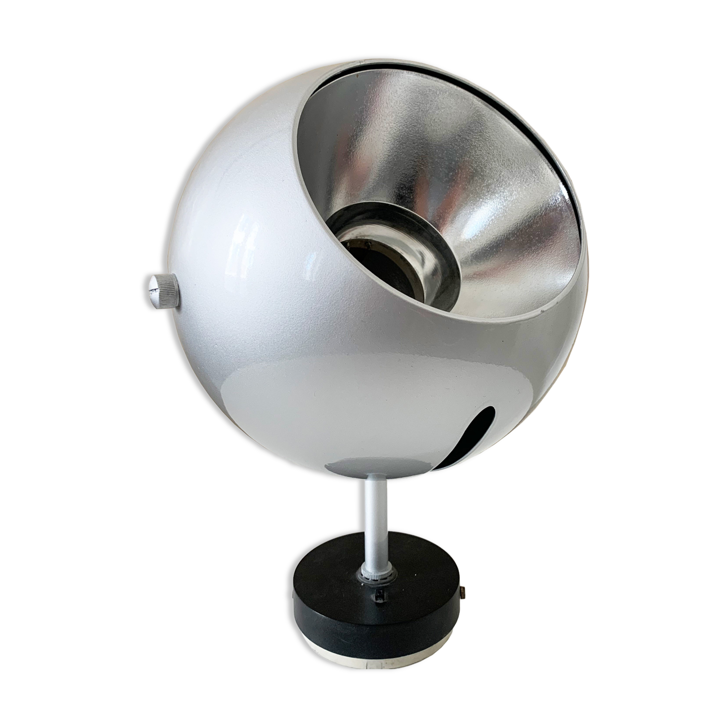 XL Silver Wall Spot From Louis Poulsen - Type 48610 - Ejner Graae & Henning Heiger - Denmark 70s