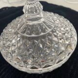 Bonbonnière, sugar bowl Crystal d'Arques