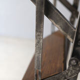 Old wood and metal stepladder