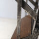Old wood and metal stepladder