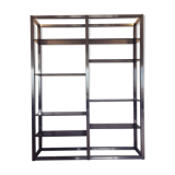 Roche-Bobois aluminium bookcase 1970