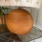 Vintage elm lamp