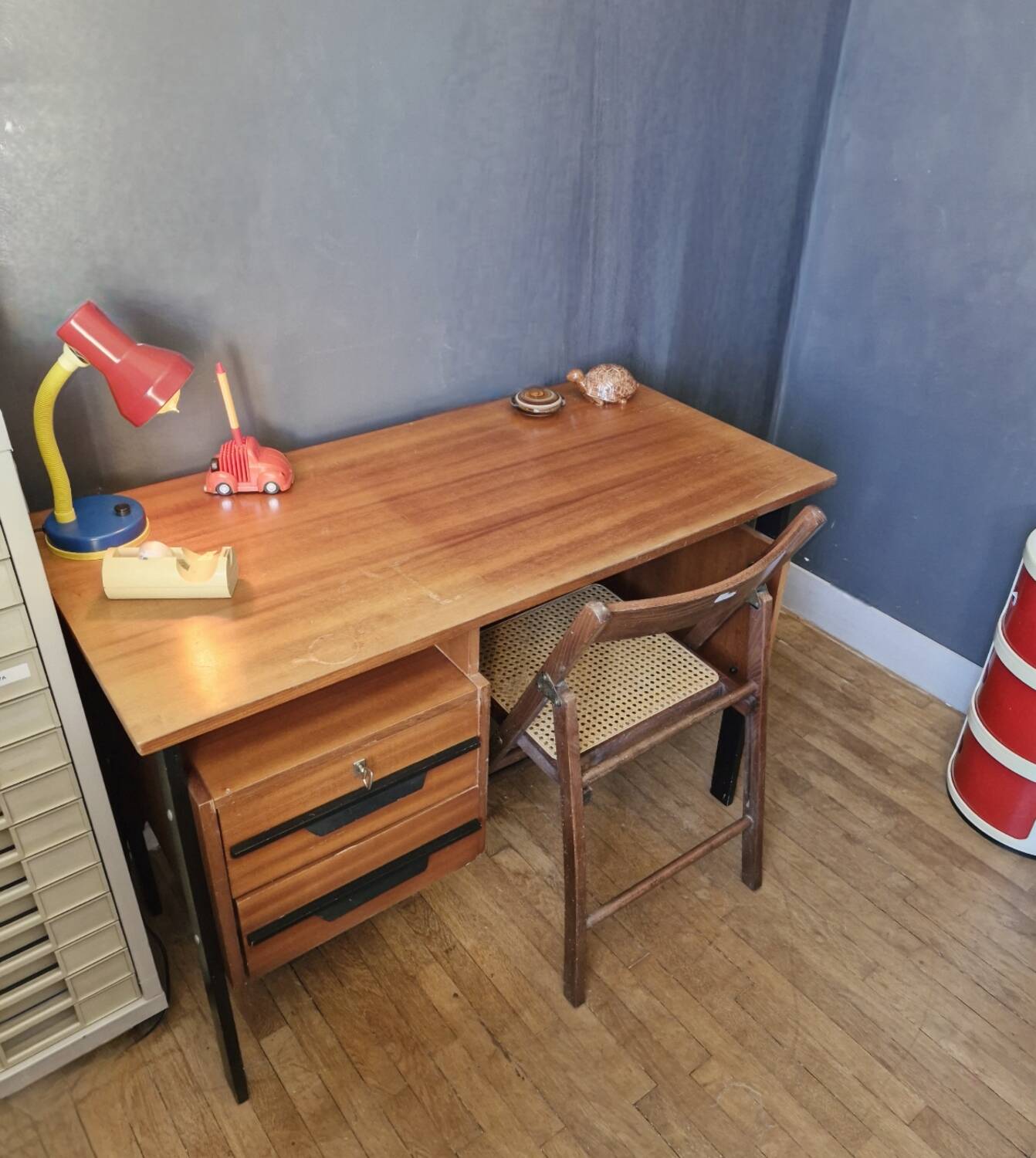 Bureau moderniste teck 1950,60