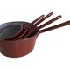 Série de 4 casseroles en tôle émaillée