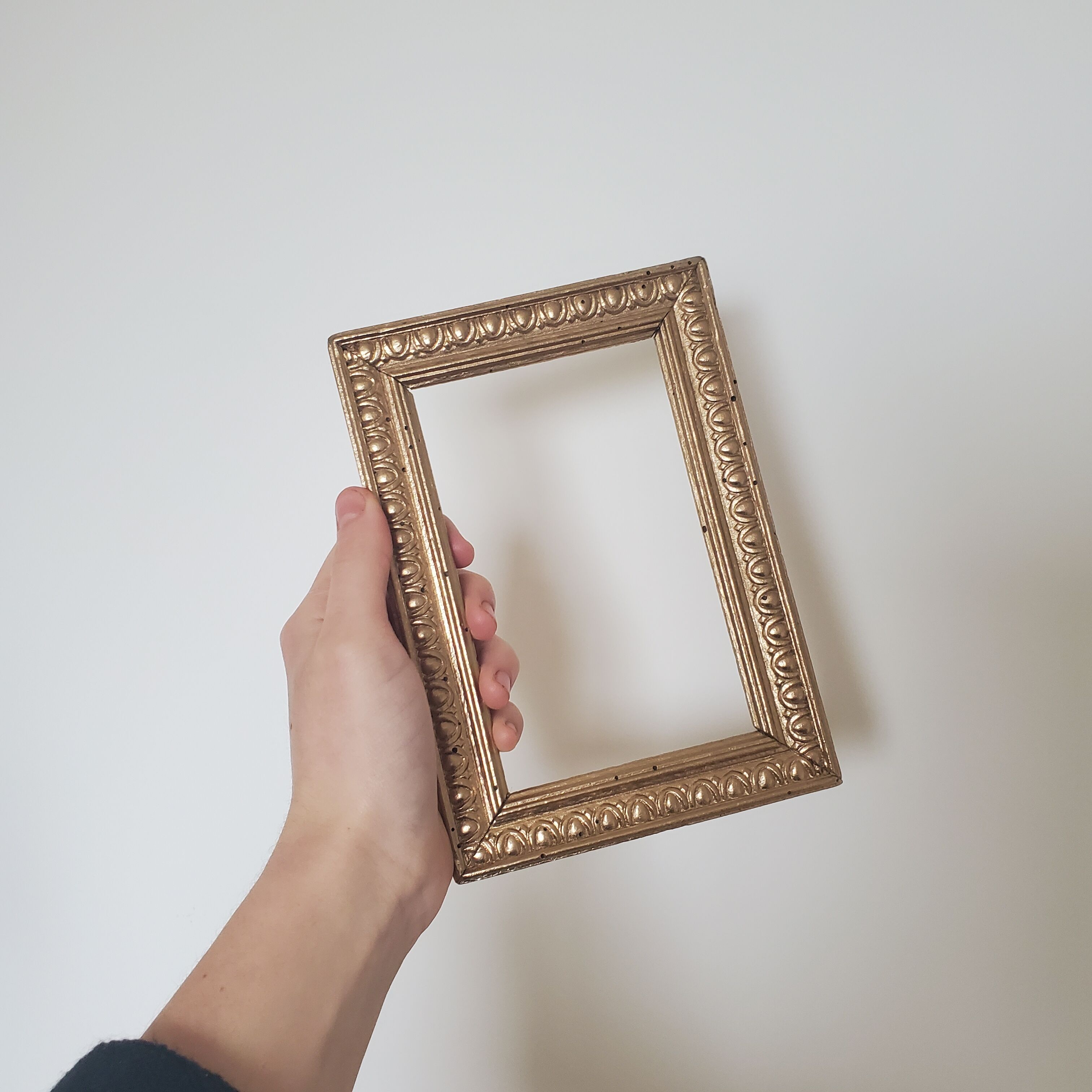 Small old gilded wooden frame