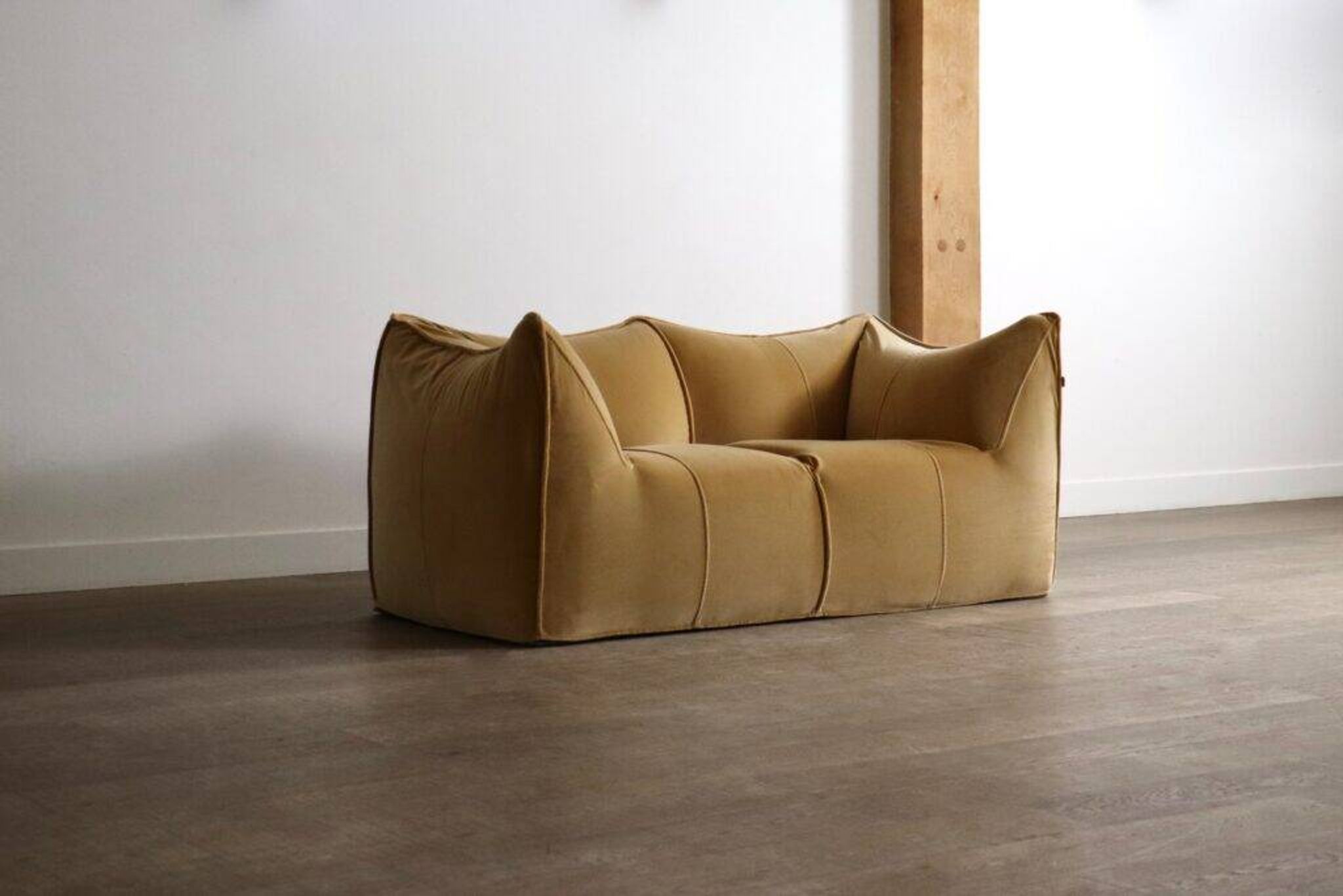 Le Bambole sofa in velvet by Mario Bellini for B&B Italia, 1970s