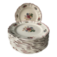 Set of 12 dessert plates Agreste Digoin Sarreguemines