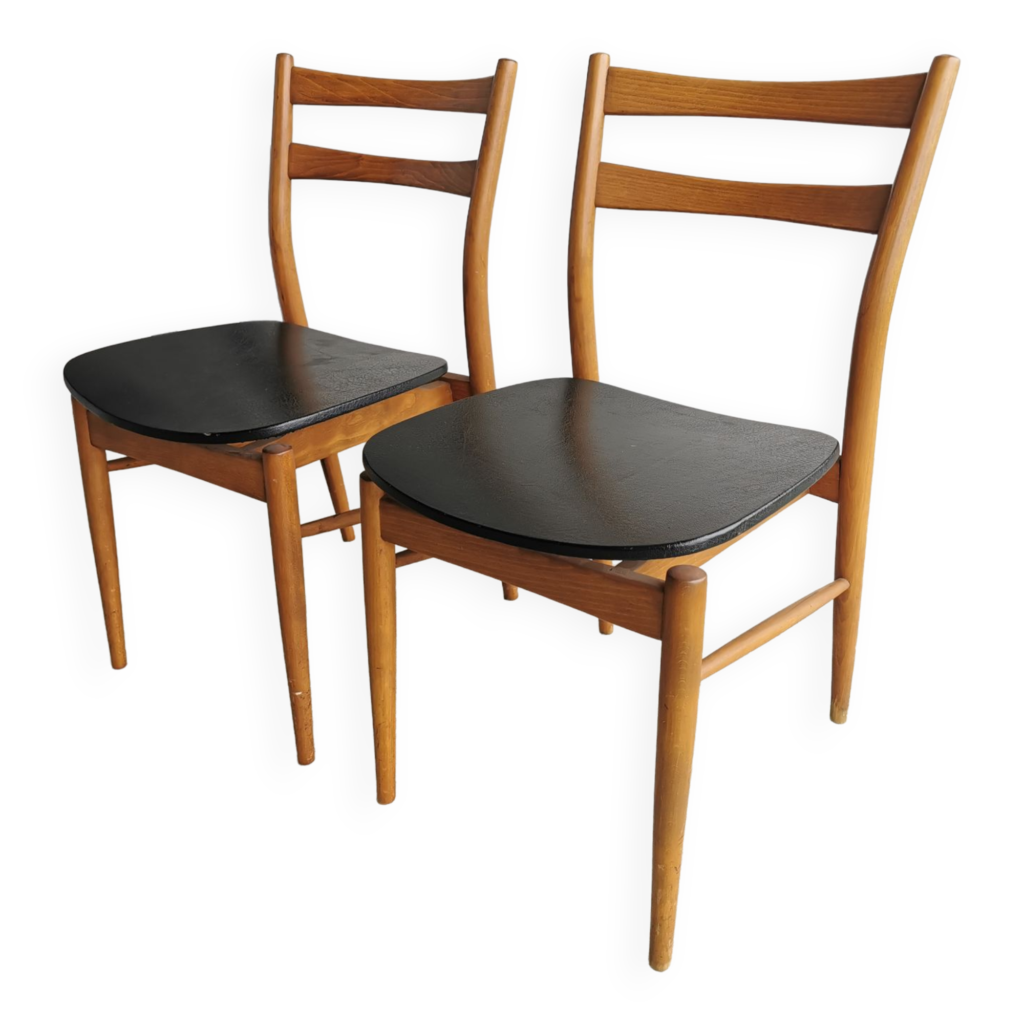 Vintage pair of scandinavian chairs 1960's