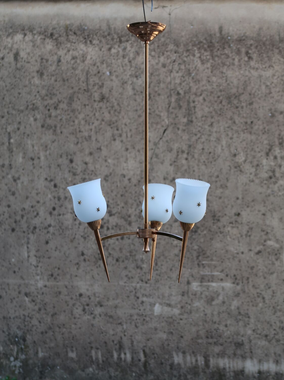 Glass chandelier 1960