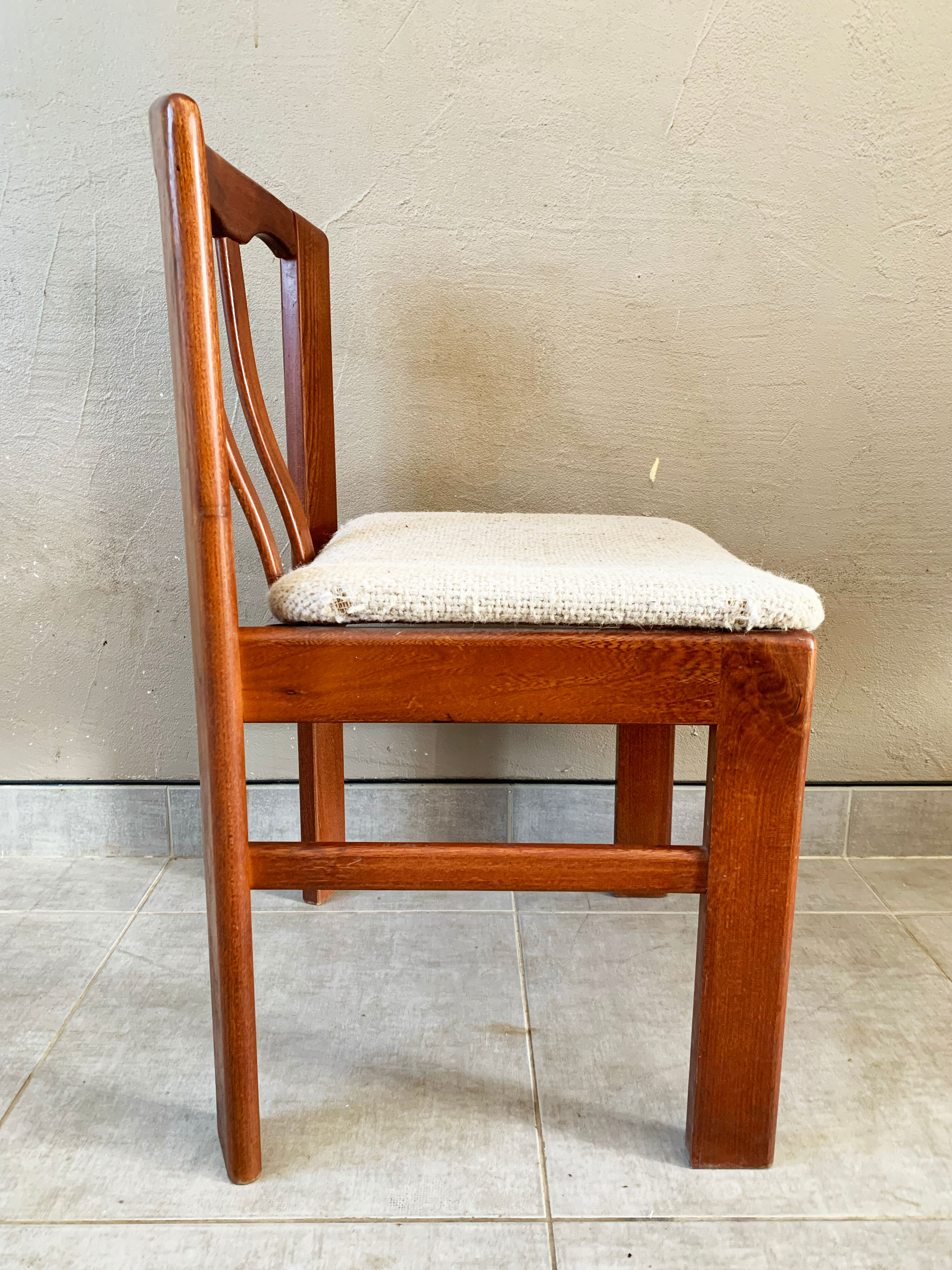 Set of 4 Danish chairs, 60s teak